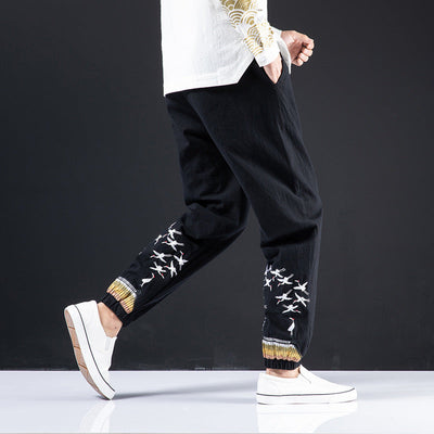 Chinese style men's plus size casual pants SHOPPORA
