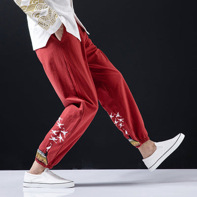 Chinese style men's plus size casual pants SHOPPORA