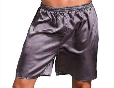 Men's Thin Faux Silk Home Shorts
