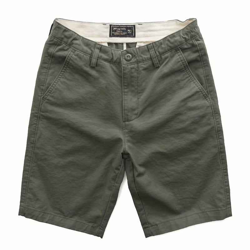 Washed men's casual shorts tooling five-point pants