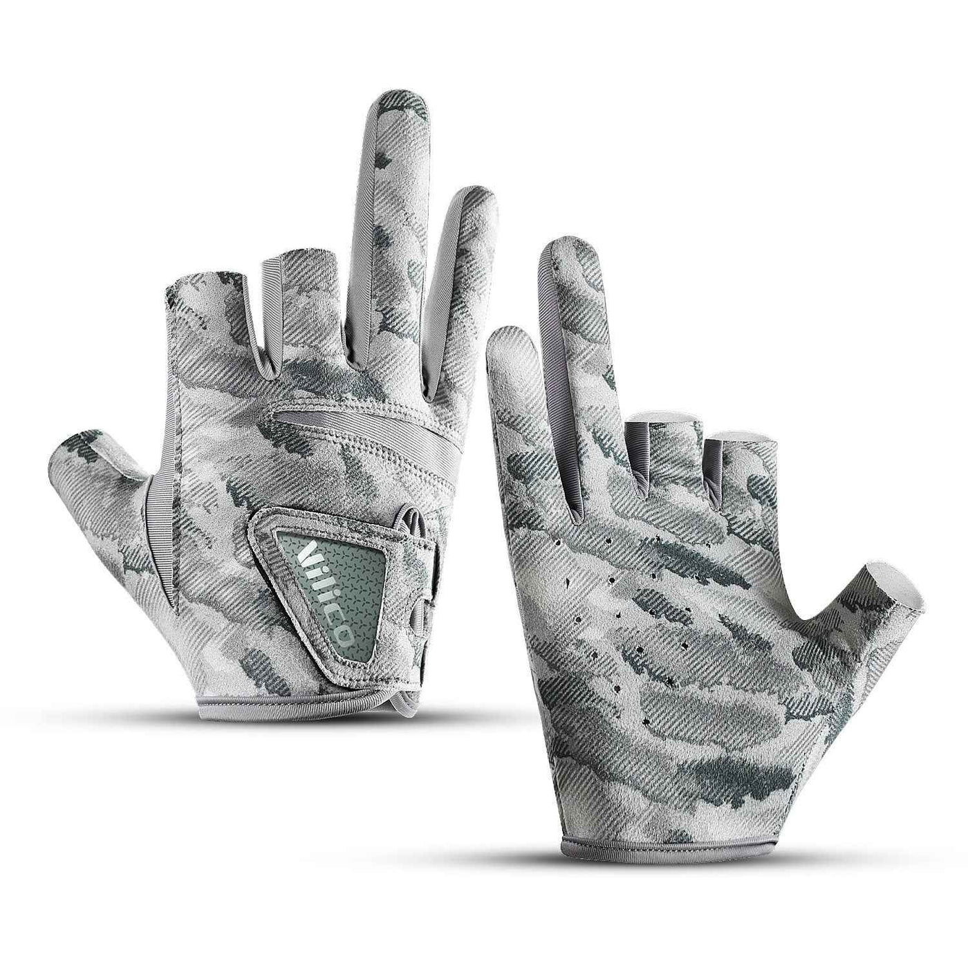 Exposed Three-finger Outdoor Sun Protection Professional Fishing Lure Gloves