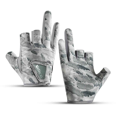 Exposed Three-finger Outdoor Sun Protection Professional Fishing Lure Gloves
