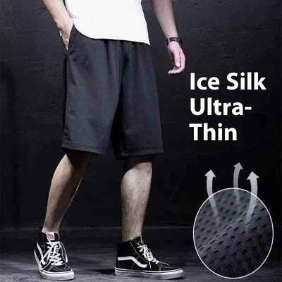 Full Size Quick-drying Shorts Men's Summer Ice Silk