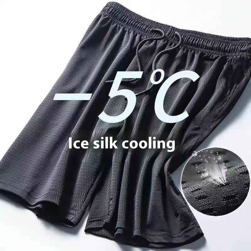 Full Size Quick-drying Shorts Men's Summer Ice Silk