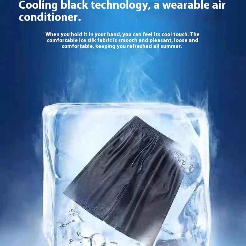 Full Size Quick-drying Shorts Men's Summer Ice Silk