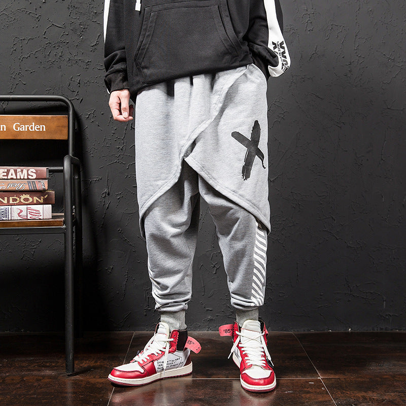 Japanese Hip-Hop Trend Printing Casual Pants Men SHOPPORA