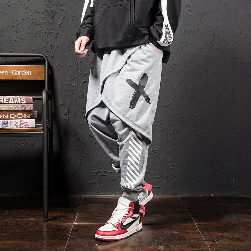 Japanese Hip-Hop Trend Printing Casual Pants Men SHOPPORA
