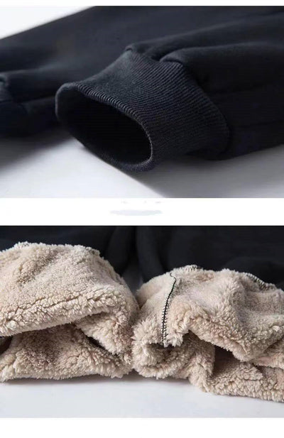 Loose Trend Fleece Thickening Youth Winter Casual Trousers SHOPPORA