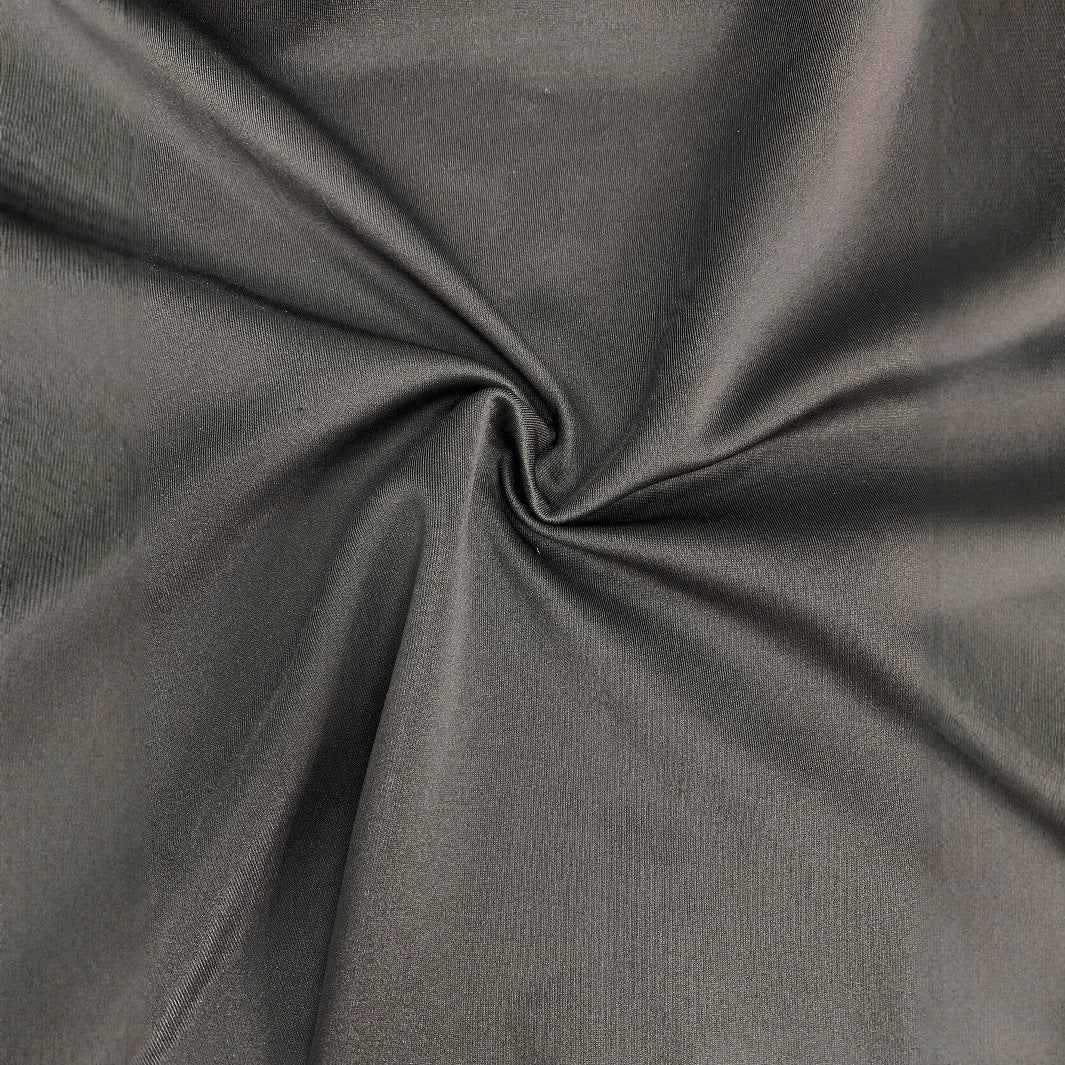 One-shoulder Cloak Slit Black Dress