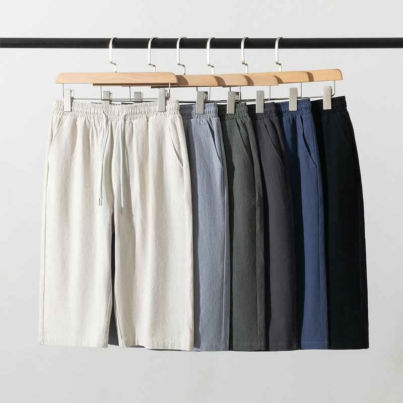 Summer Thin Linen Pants Men's Cotton And Linen Casual Pants Korean Fashion
