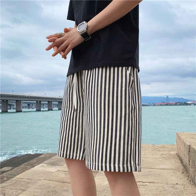 Thin Striped Casual Outdoor Shorts