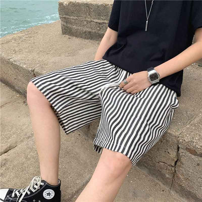 Thin Striped Casual Outdoor Shorts