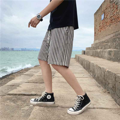 Thin Striped Casual Outdoor Shorts