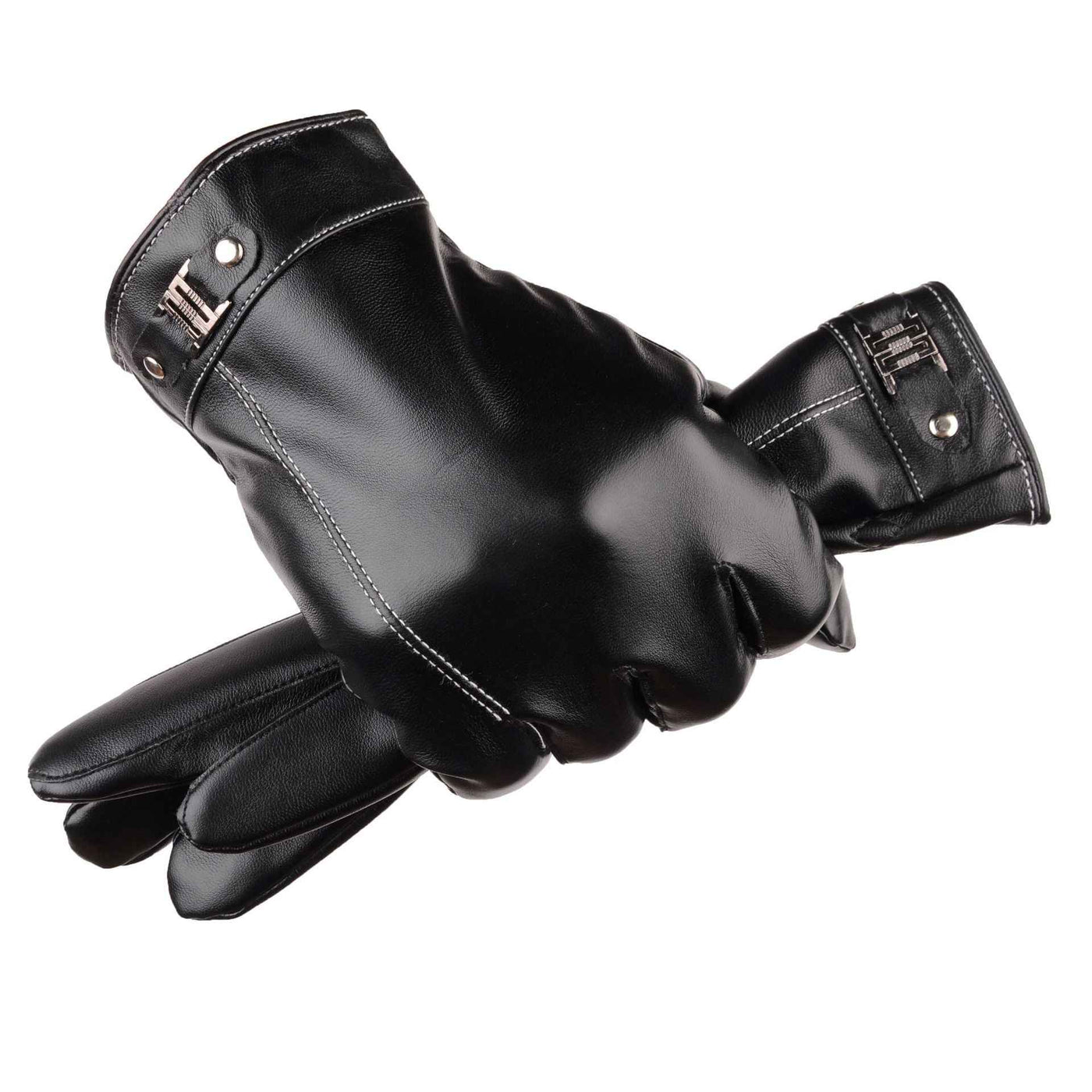 Men's Winter Outdoors Cycling Thickened Fleece-lined Warm Touch Screen Gloves