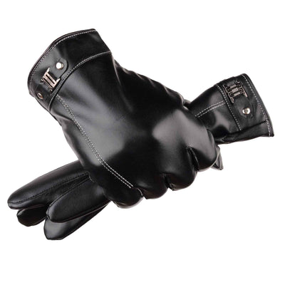 Men's Winter Outdoors Cycling Thickened Fleece-lined Warm Touch Screen Gloves