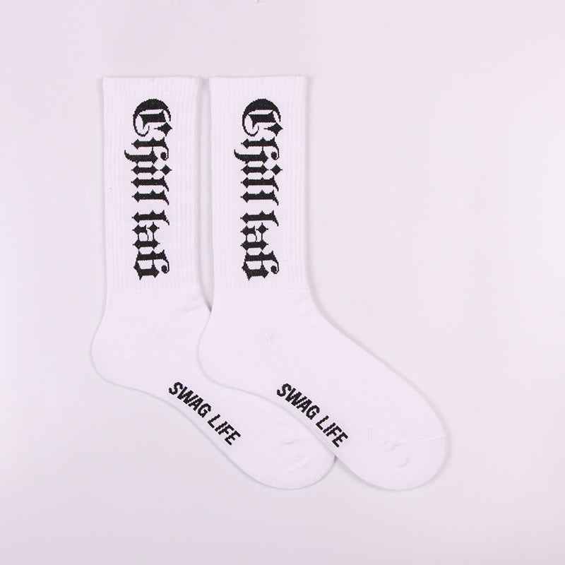 Hip Hop Gothic Skateboard Long Socks