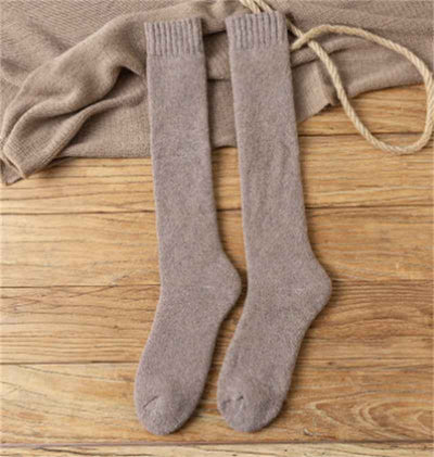 Winter Warm Stockings Plus Fleece Men's Wool Calf Socks