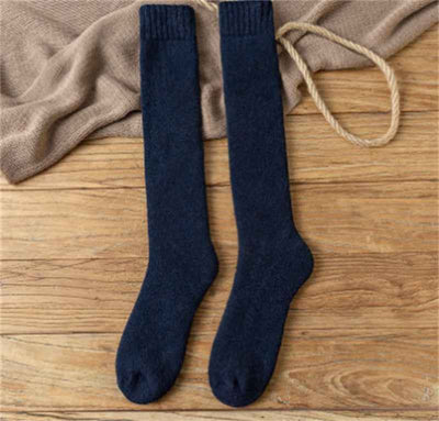 Winter Warm Stockings Plus Fleece Men's Wool Calf Socks