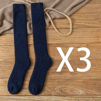 Winter Warm Stockings Plus Fleece Men's Wool Calf Socks