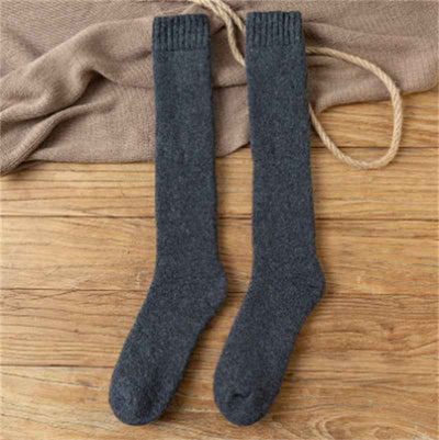 Winter Warm Stockings Plus Fleece Men's Wool Calf Socks