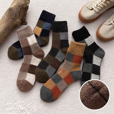 Heavy Wool Men's Medium Tube Autumn And Winter Towel Socks