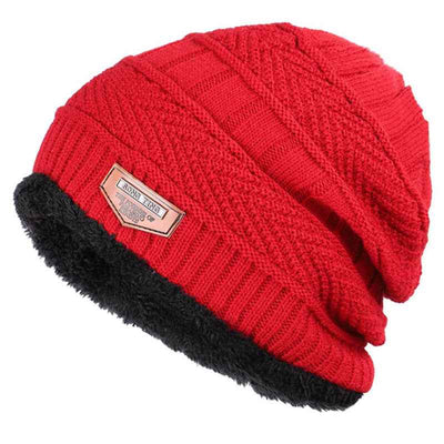 Men's Plus Fleece Knitted Hat Ladies