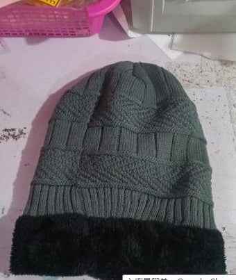 Men's Plus Fleece Knitted Hat Ladies