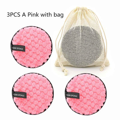 Pineapple Grid Cleansing Pad Round Water Cleansing Cotton Makeup Remover Puff