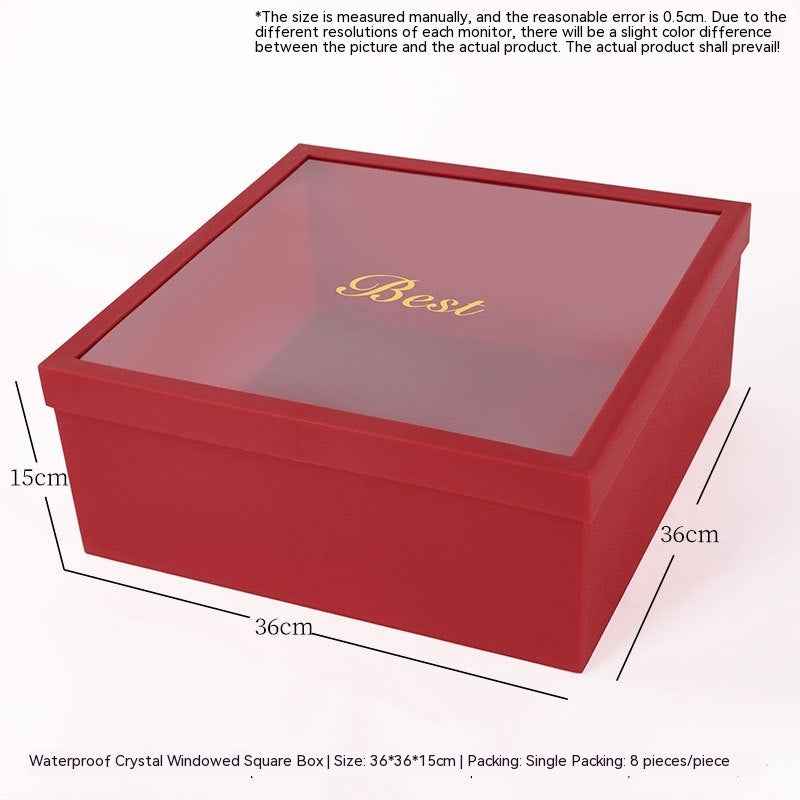 Heart-Shaped Round Christmas Gift Fruit Flower Box