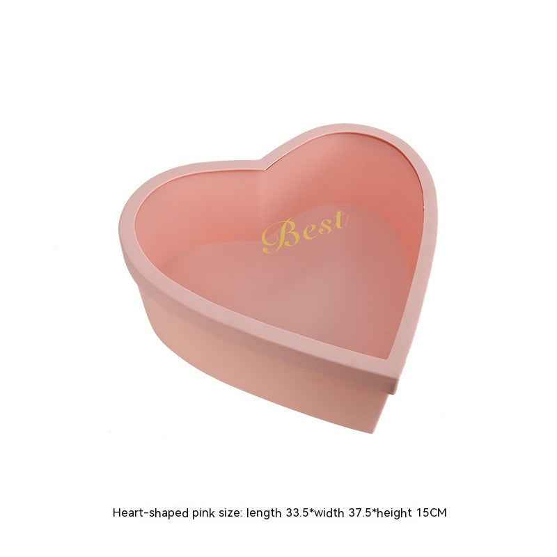 Heart-Shaped Round Christmas Gift Fruit Flower Box