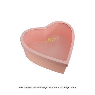 Heart-Shaped Round Christmas Gift Fruit Flower Box