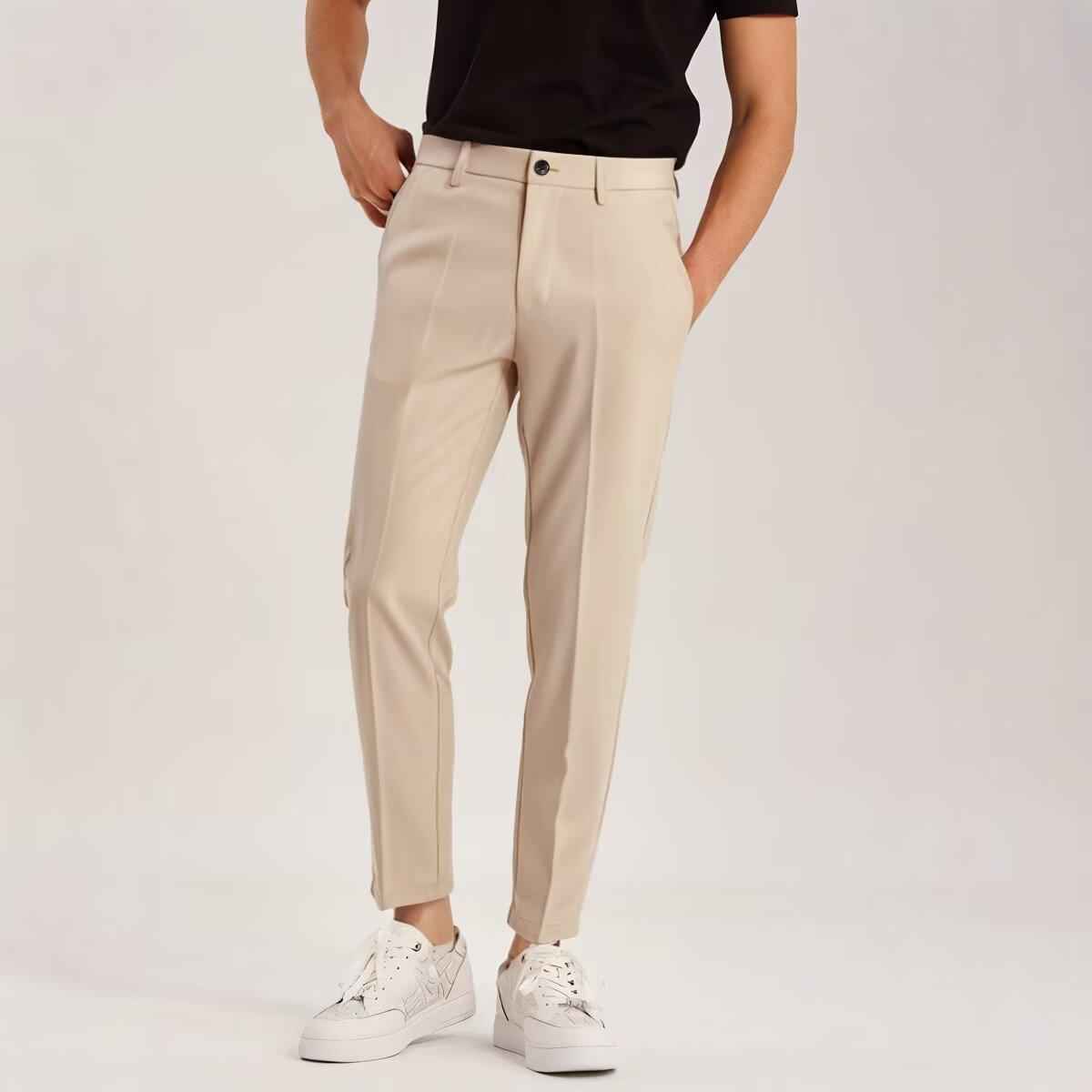 Men's Ankle Tied Pants Versatile Hong Kong Trend Men's Pants