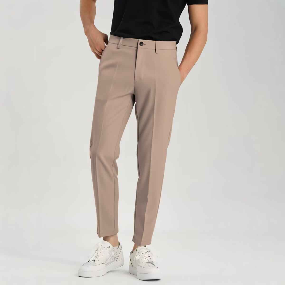 Men's Ankle Tied Pants Versatile Hong Kong Trend Men's Pants