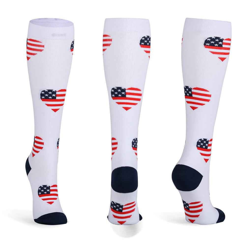 Men's And Women's Running Colored Pressure Socks