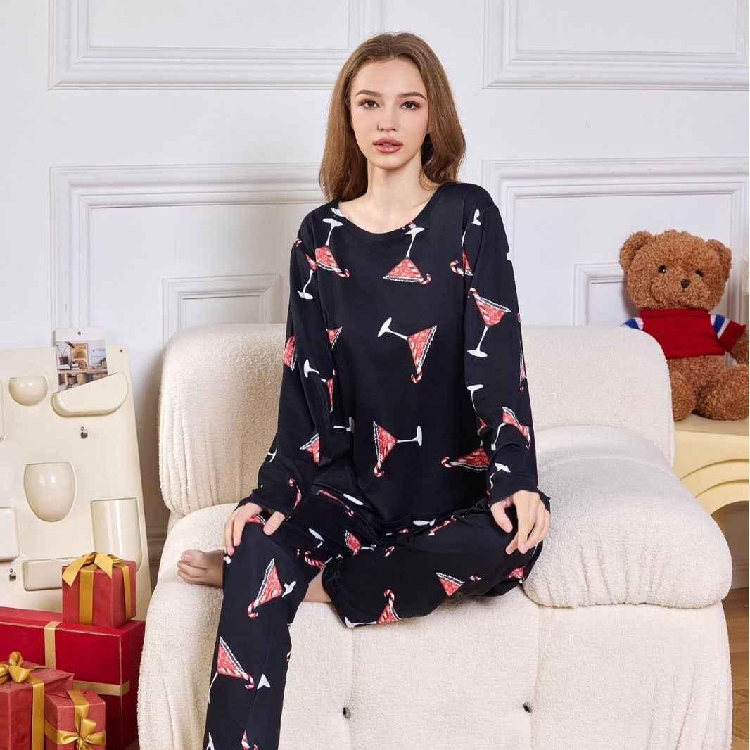 Cartoon Two Piece Set Suit Milk Silk Homewear
