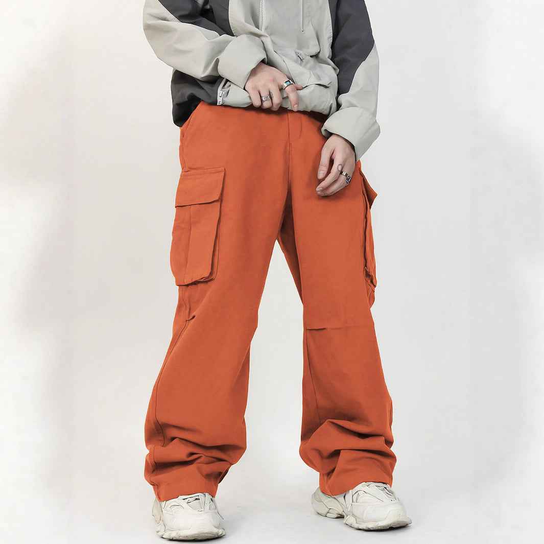 Casual Loose Three-dimensional Pocket Fried Street Overalls