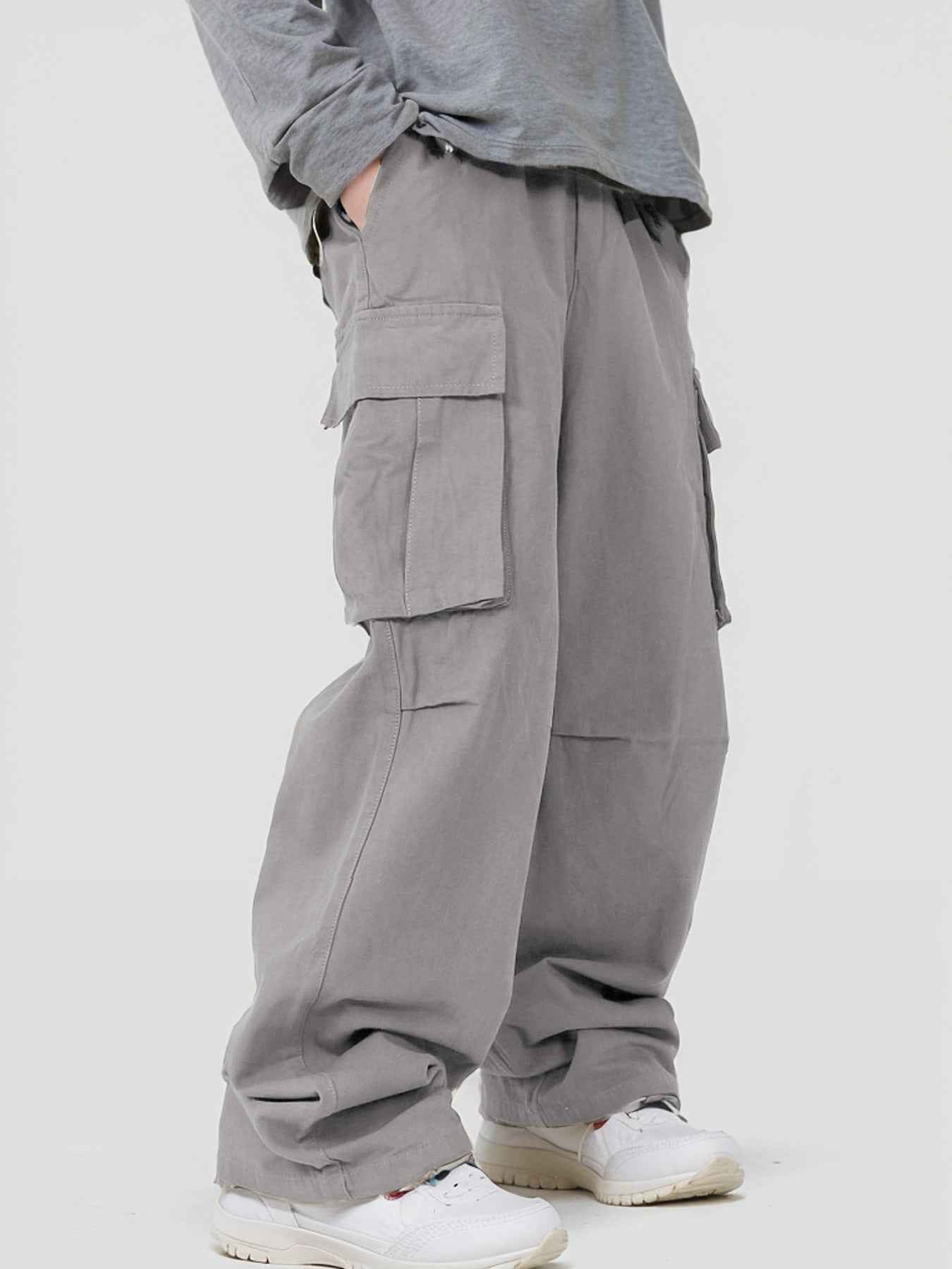 Casual Loose Three-dimensional Pocket Fried Street Overalls