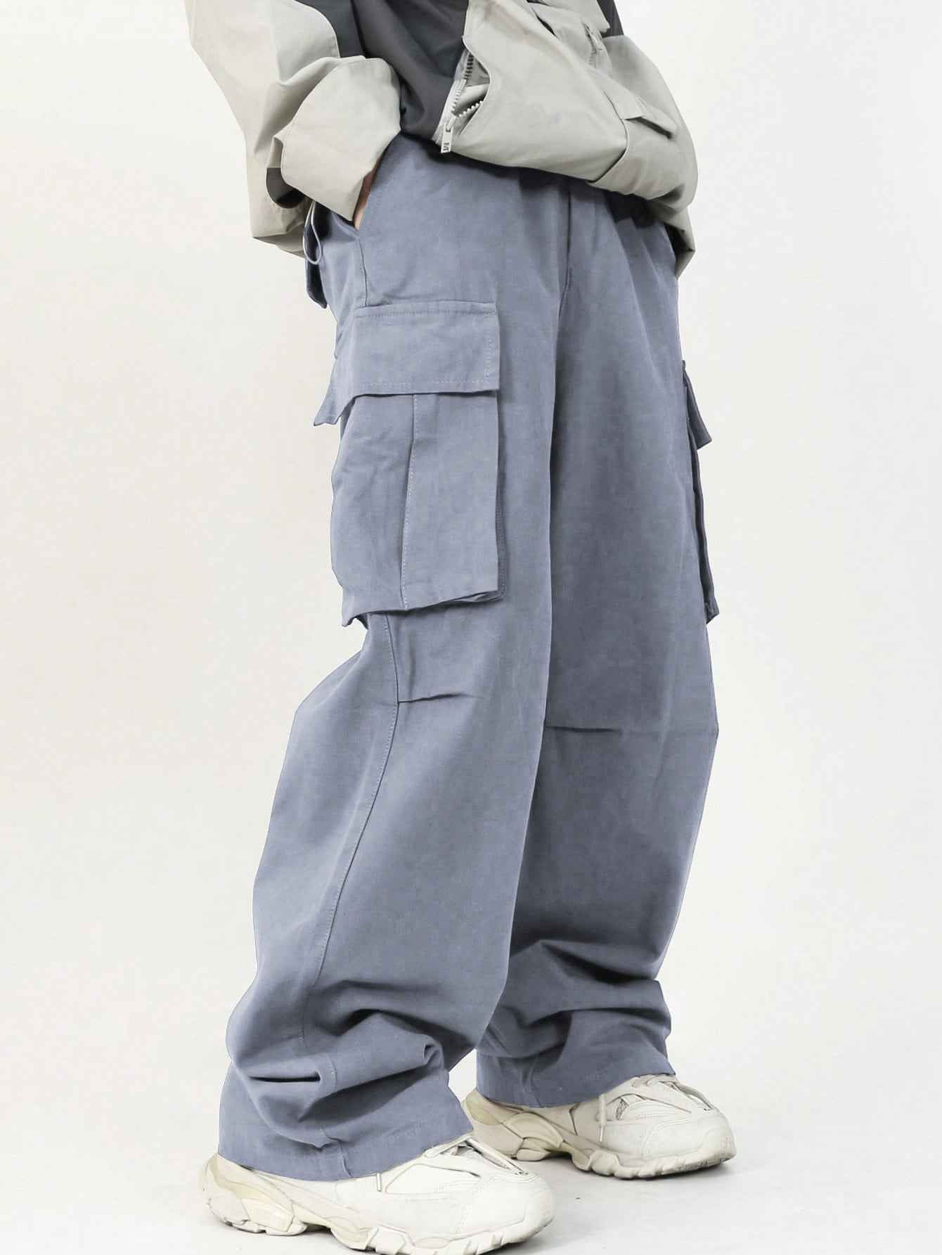 Casual Loose Three-dimensional Pocket Fried Street Overalls
