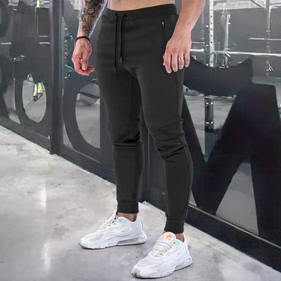 European And American Sports Trousers Men's Solid Color Fitness SHOPPORA