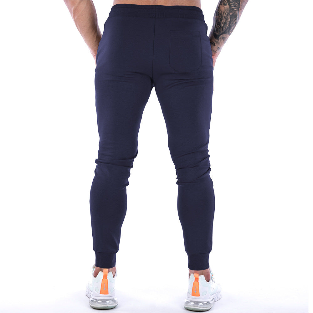 European And American Sports Trousers Men's Solid Color Fitness SHOPPORA