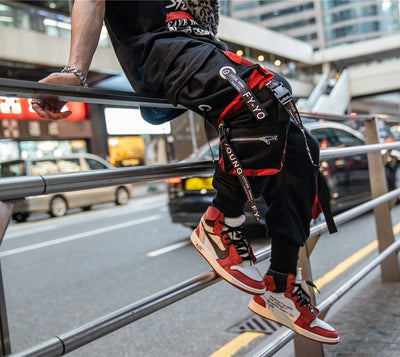 Hiphop webbing harem trousers SHOPPORA