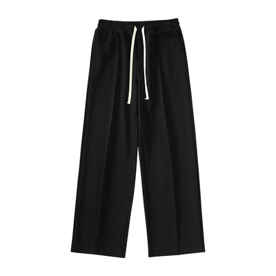Individual Pleat Stitching Loose Tide Brand Wide-leg Straight Pants SHOPPORA