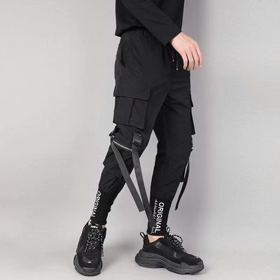 Men'S Three-Dimensional Pocket Self-Cultivation And Foot Embroidery Harem Pants SHOPPORA