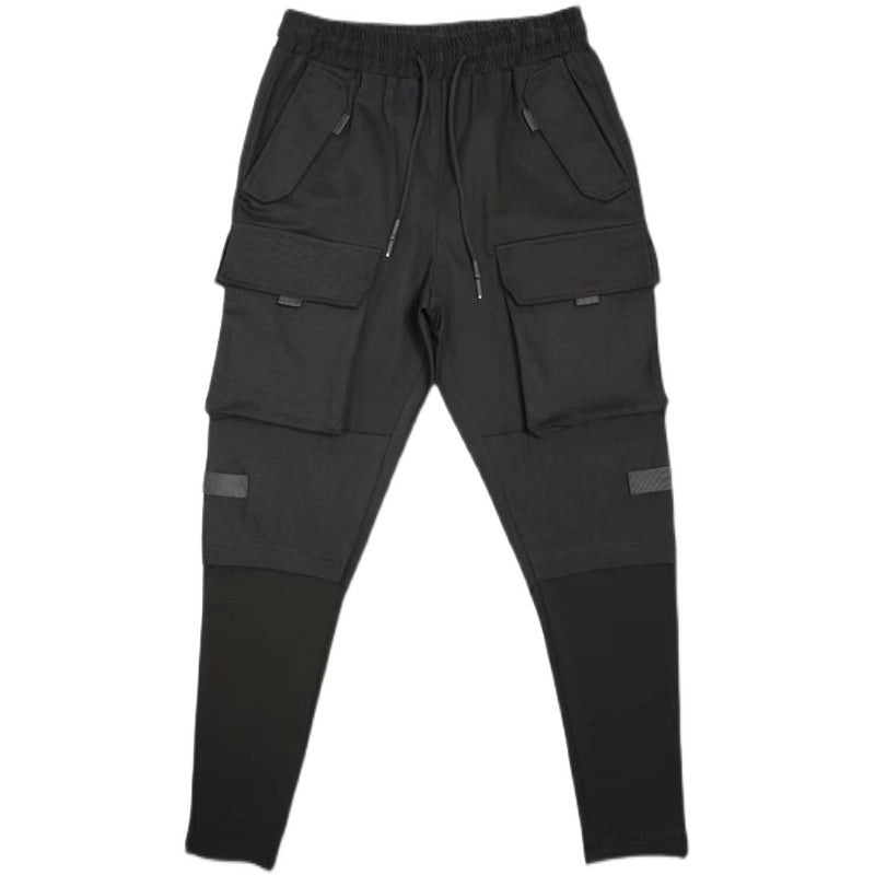 Men'S Three-Dimensional Pocket Self-Cultivation And Foot Embroidery Harem Pants SHOPPORA