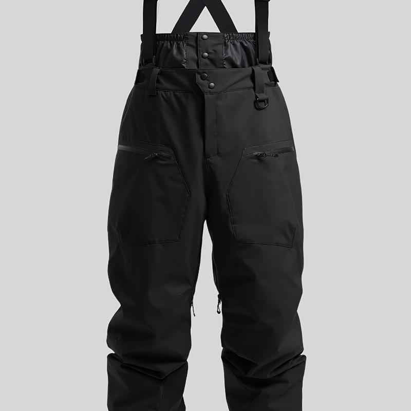 New Strap Thickened Waterproof Ski Pants Men