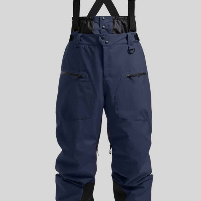 New Strap Thickened Waterproof Ski Pants Men