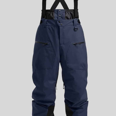 New Strap Thickened Waterproof Ski Pants Men