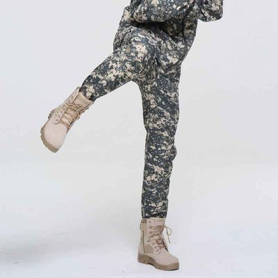 Outdoor Men's Fleece Soft Shell Pants Breathable And Windproof Wear-resistant