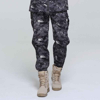 Outdoor Men's Fleece Soft Shell Pants Breathable And Windproof Wear-resistant