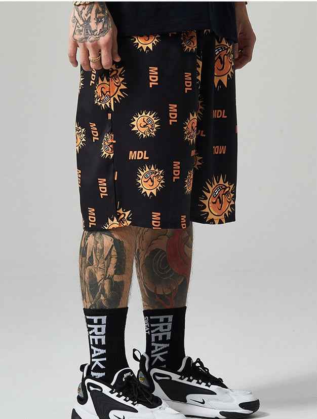 Printed Loose Casual Sports Men'S Beach Pants